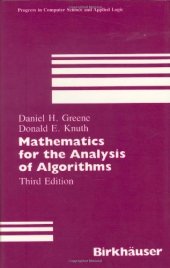 book Mathematics for the analysis of algorithms