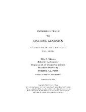 book Introduction to machine learning