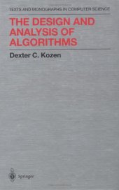 book The design and analysis of algorithms