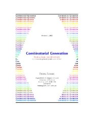 book Combinatorial generation