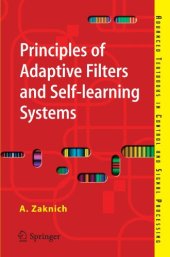 book Principles of adaptive filters and self-learning systems