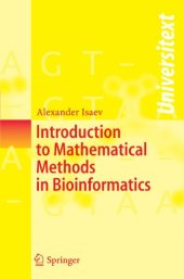 book Introduction to mathematical methods in bioinformatics