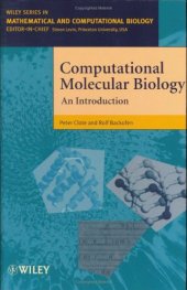 book Computational molecular biology: an introduction