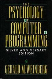 book Psychology of computer programming