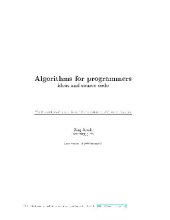 book Algorithms for programmers: ideas and source code