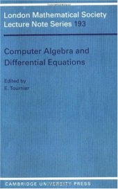 book Computer algebra and differential equations