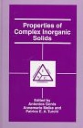 book Properties of complex inorganic solids