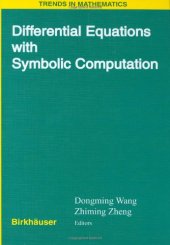 book Differential Equations With Symbolic Computation