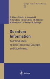 book Quantum Information: An Introduction to Basic Theoretical Concepts and Experiments