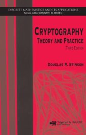 book Cryptography: Theory and practice