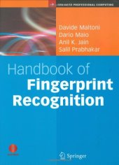 book Handbook of fingerprint recognition