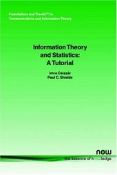 book Information theory and statistics: a tutorial