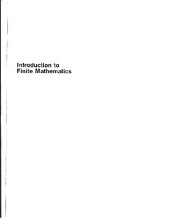 book Introduction to finite mathematics