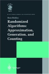 book Randomized algorithms approximation generation and counting