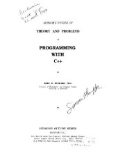 book Theory and problems of programming with C++