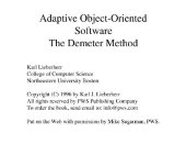 book Adaptive object-oriented software: the Demeter method