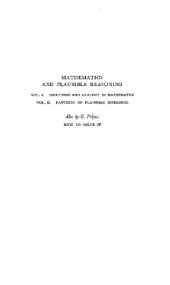 book Mathematics and plausible reasoning