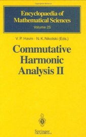 book Commutative Harmonic Analysis II: Group Methods in Commutative Harmonic Analysis