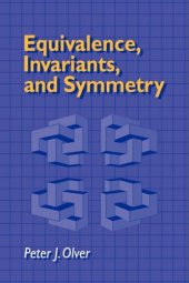 book Equivalence, invariance, and symmetry