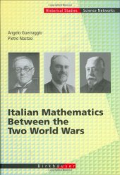 book Italian mathematics between the two world wars