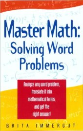 book Master math: solving word problems