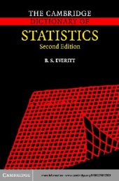 book The Cambridge Dictionary of Statistics