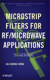 book Microstrip Filters for RF/Microwave Applications, Second Edition