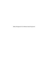 book Safety Management for Software-based Equipment