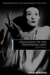 book Philosophy of the Performing Arts