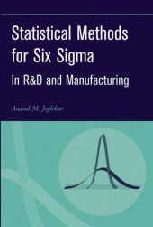 book Statistical Methods for Six Sigma: In R&D and Manufacturing