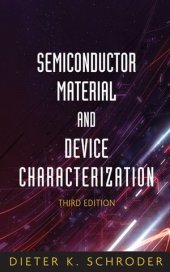 book Semiconductor Material and Device Characterization, Third Edition