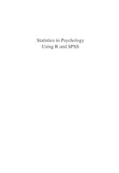 book Statistics in Psychology Using R and SPSS