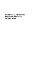 book Statistical Methods for Groundwater Monitoring