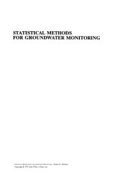 book Statistical Methods for Groundwater Monitoring