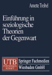 book Einführung in soziologische Theorien der Gegenwart