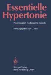 book Essentielle Hypertonie: Psychologisch-medizinische Aspekte