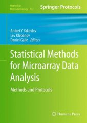 book Statistical Methods for Microarray Data Analysis: Methods and Protocols
