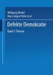 book Defekte Demokratie: Band 1: Theorie