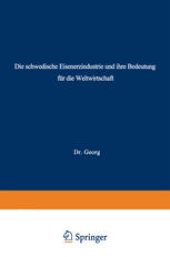 book Die schwedische Eisenerzindustrie und ihre Bedeutung für die Weltwirtschaft