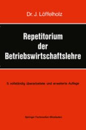 book Repetitorium der Betriebswirtschaftslehre