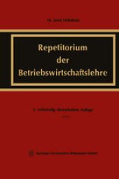 book Repetitorium der Betriebswirtschaftslehre: Völlig neubearbeitete und erweiterte Buchausgabe