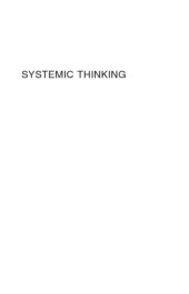 book Systemic Thinking: Building Maps for Worlds of Systems