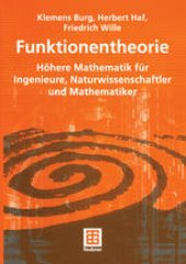 book Funktionentheorie: Höhere Mathematik für Ingenieure, Naturwissenschaftler und Mathematiker