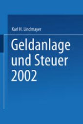 book Geldanlage und Steuer 2002