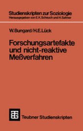 book Forschungsartefakte und nicht-reaktive Meßverfahren