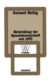 book Entwicklung der Sprachwissenschaft seit 1970