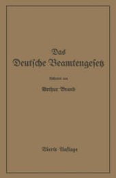 book Das Deutsche Beamtengesetz (DBG): Zweite Großdeutsche Auflage