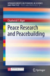 book Peace Research and Peacebuilding: Peace Research and Peacebuilding