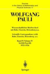 book Wolfgang Pauli: Wissenschaftlicher Briefwechsel mit Bohr, Einstein, Heisenberg u.a. Band IV, Teil III: 1955–1956