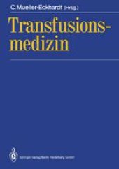 book Transfusionsmedizin: Grundlagen · Therapie · Methodik